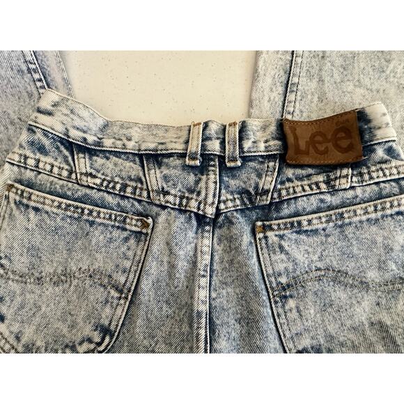 Vintage Womens Lee Jeans Size 26x28 Stonewash Tapered High Rise Rigid 80s - Picture 5 of 8